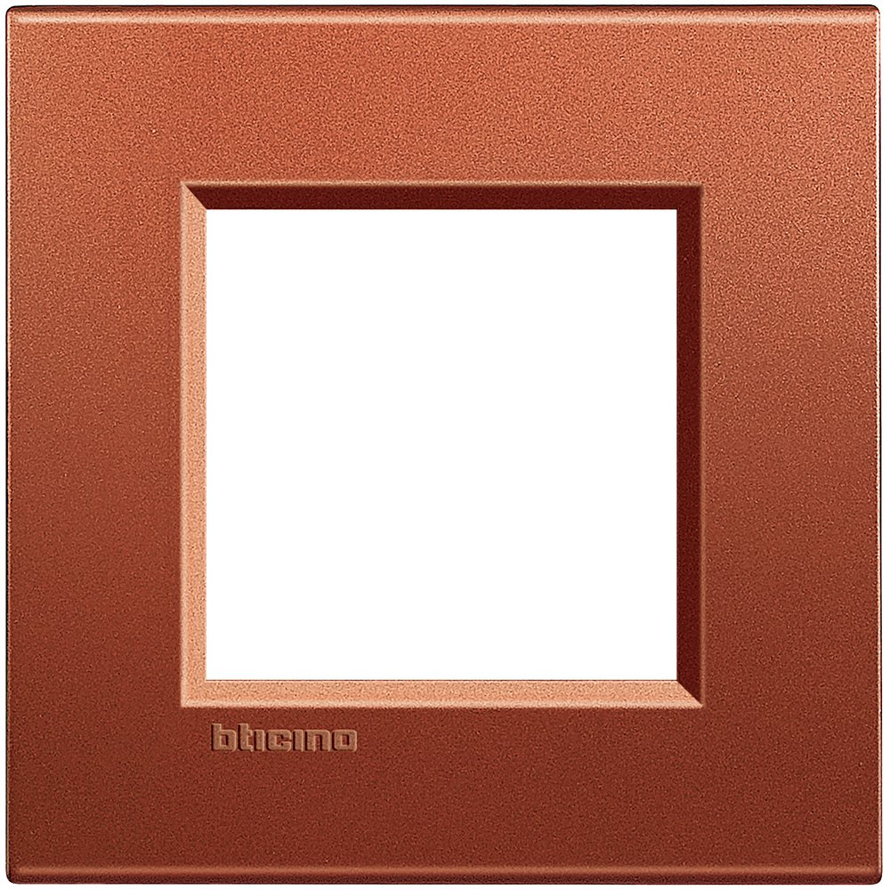Rama ornament 2 module Bticino Living Light LNA4802RK, caramiziu