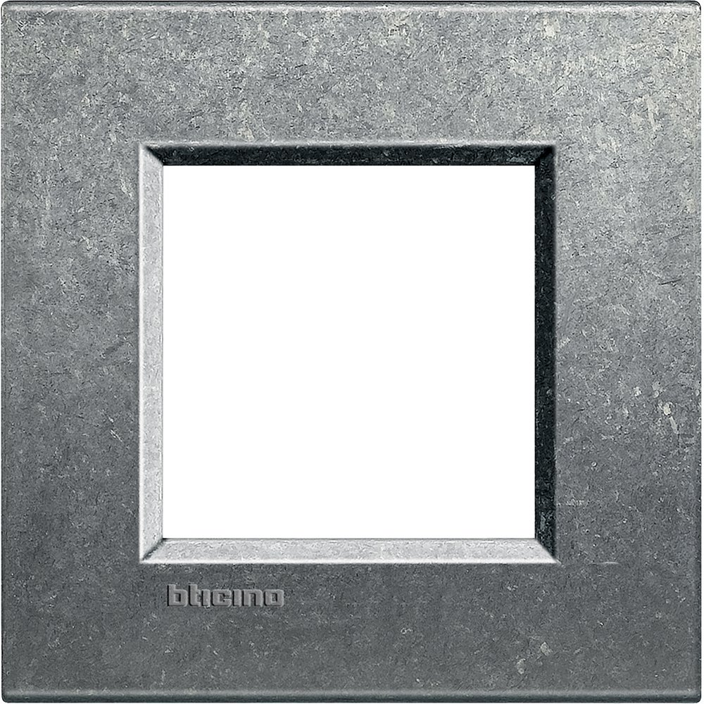 Rama ornament 2 module Bticino Living Light LNA4802NA, gri natural