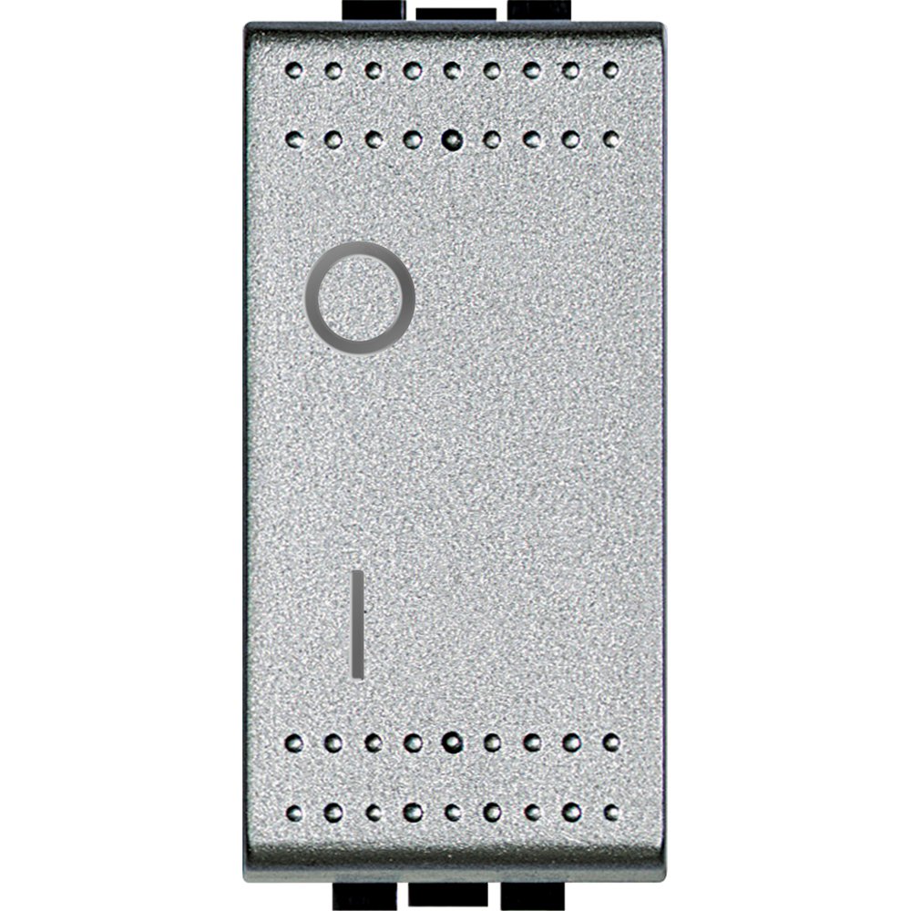 Comutator 2 poli 16A Bticino Living Light NT4002N, argintiu