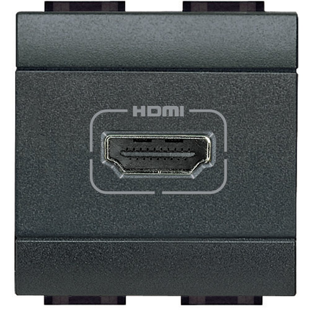 Priza HDMI 2 module Bticino Living Light L4284, antracit