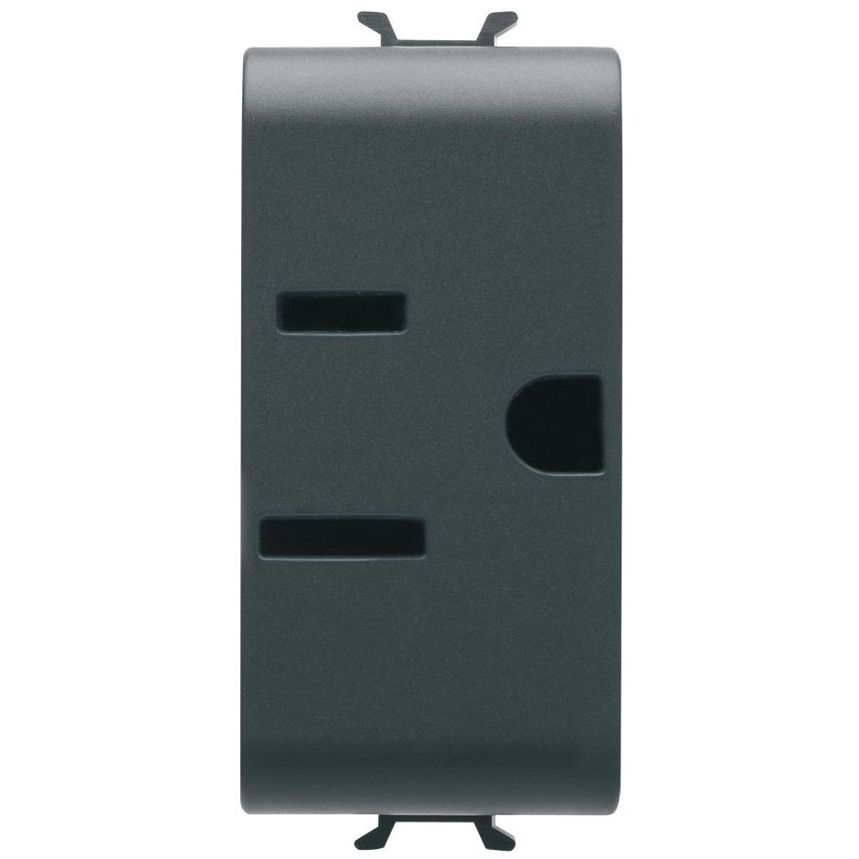 Priza 1M standard USA Gewiss Chorus GW12286, negru satin
