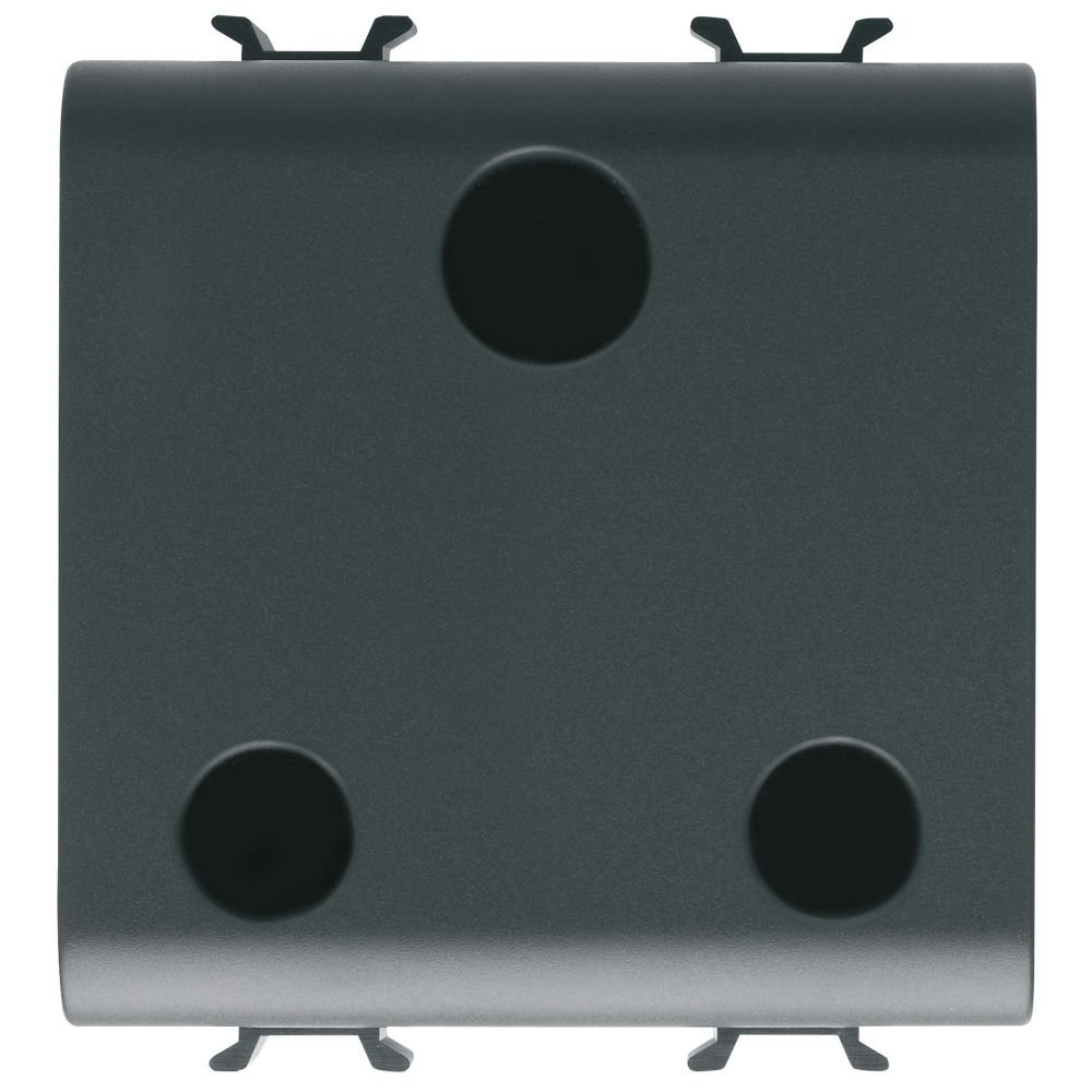 Priza 2M standard britanic Gewiss Chorus GW12297, negru satin