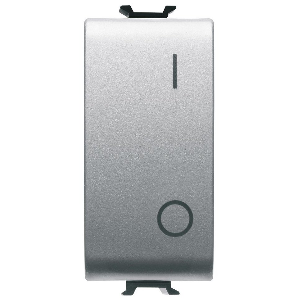Intrerupator 2 poli 1M 16A Gewiss Chorus GW14004, titan