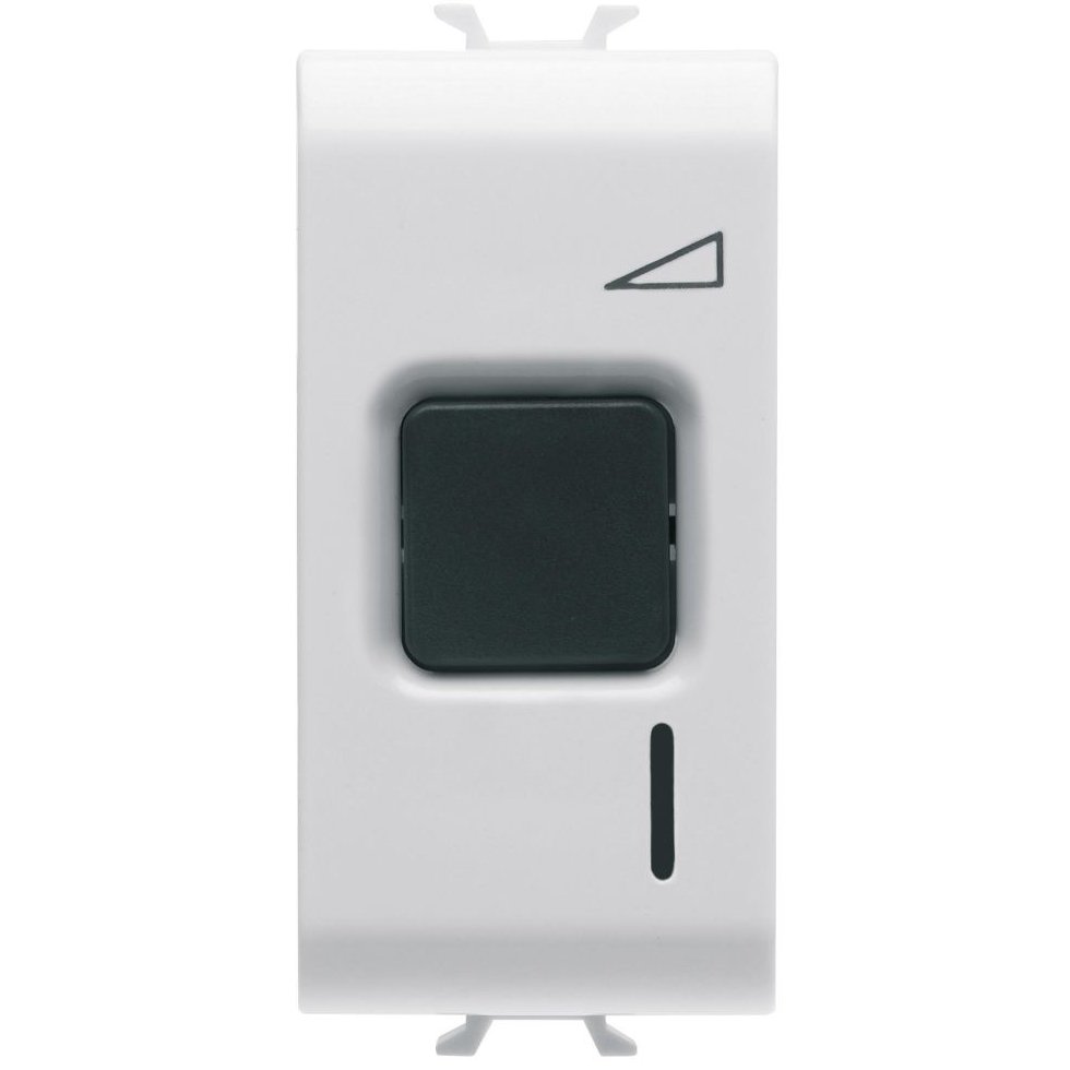 Variator de tensiune electronic cu buton 1 modul Gewiss Chorus GW10568, alb