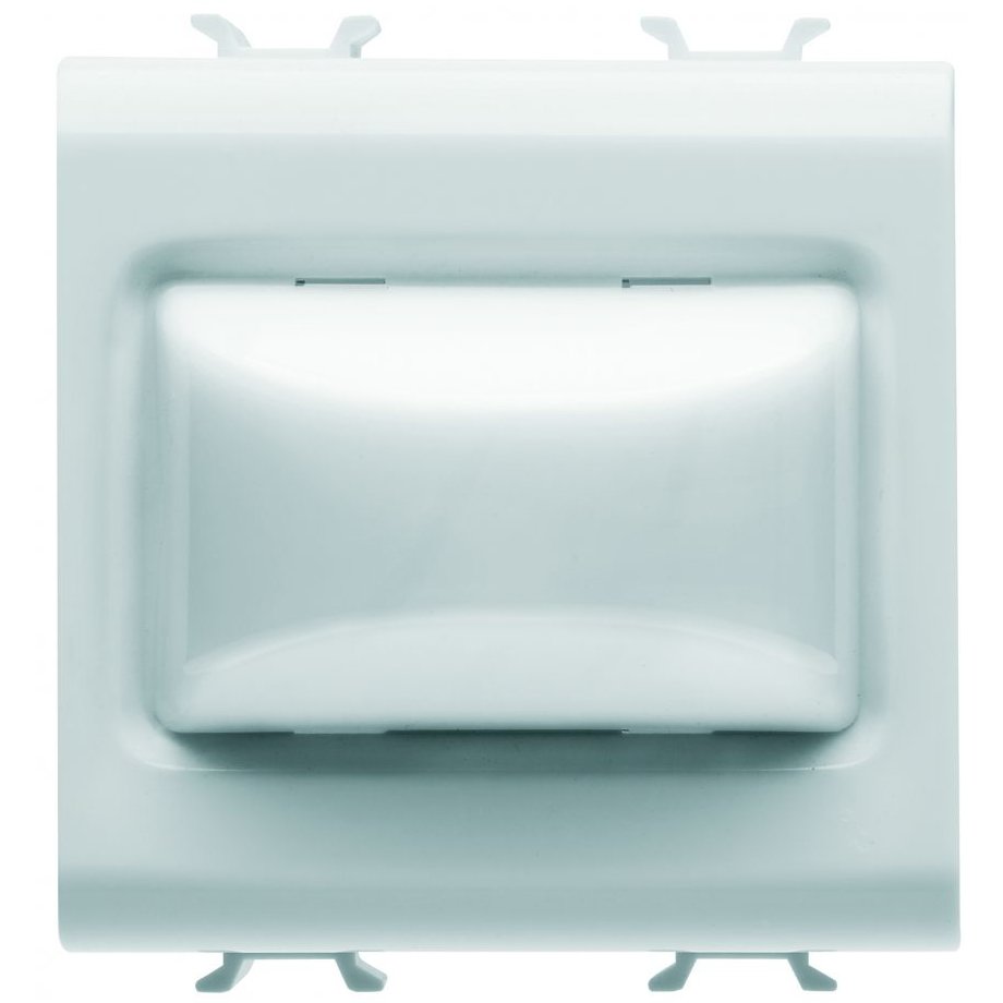 Lampa semnalizare reliefata transparenta 2 module 12V ac/dc / 230V ac Gewiss Chorus GW10631, alb