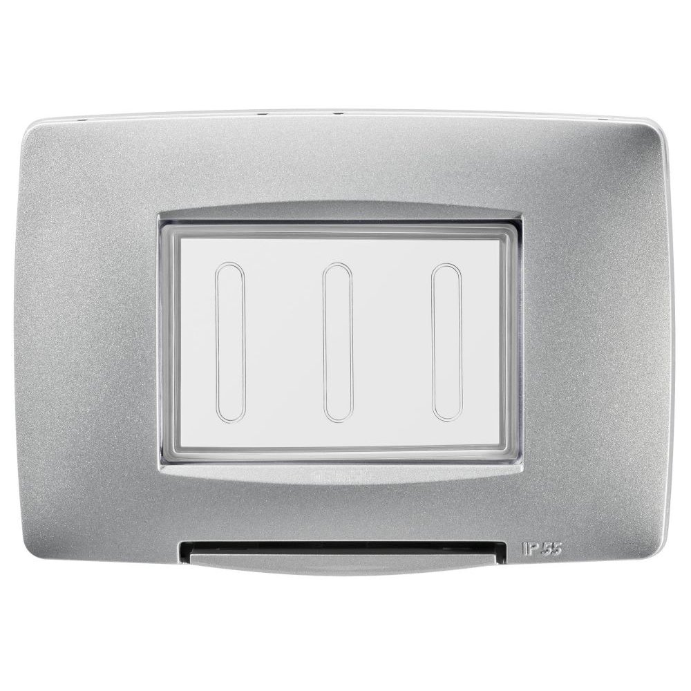 Rama de etansare IP55 4 module Gewiss Chorus GW16704VT, titan