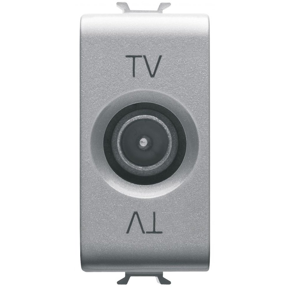 Priza tv de trecere 10dB 1 modul tata Gewiss Chorus GW14363, titan