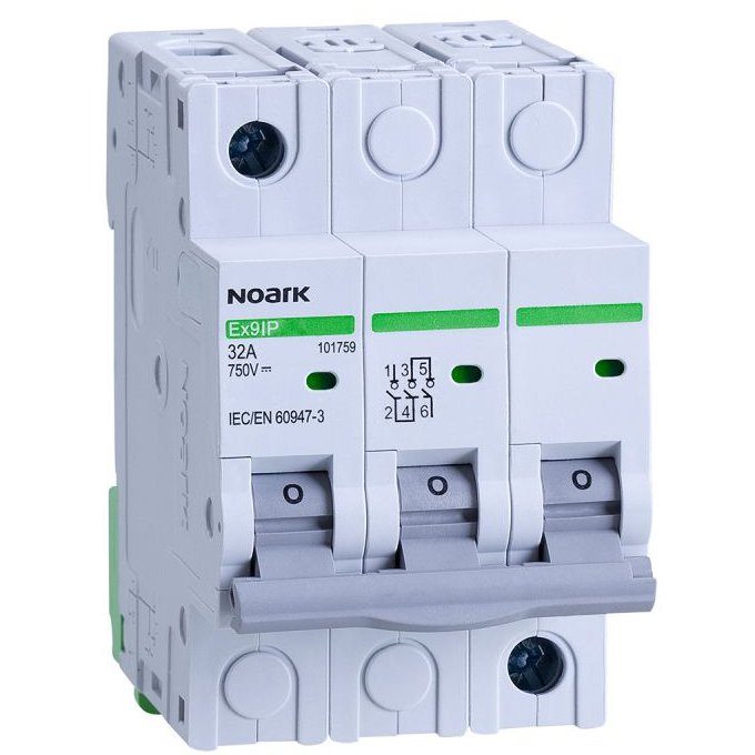 Separator de sarcina pentru fotovoltaice Ex9IP 3P 63A DC Noark 101761