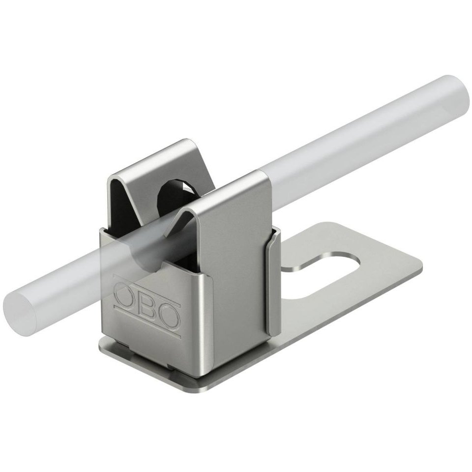 Suport conductor pentru acoperisuri din tigla, ardezie si placa ondulata, Rd 8mm, A2 Obo 5217075