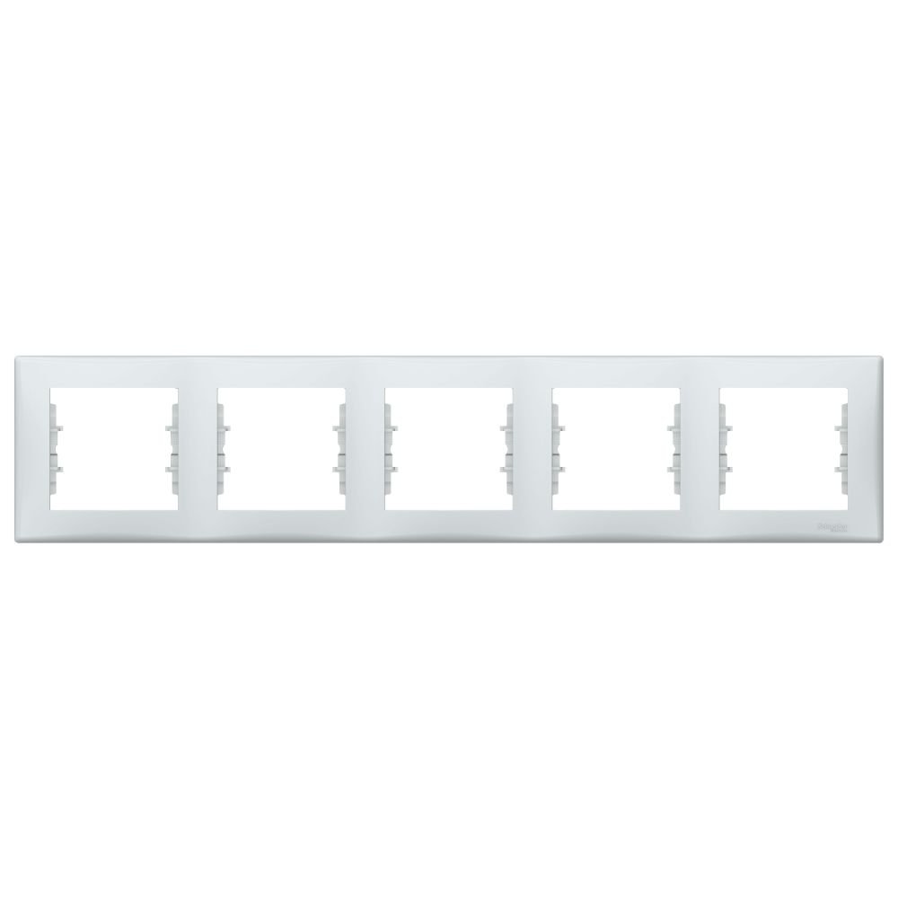Rama ornament 5 posturi Schneider Sedna SDN5800933, gri