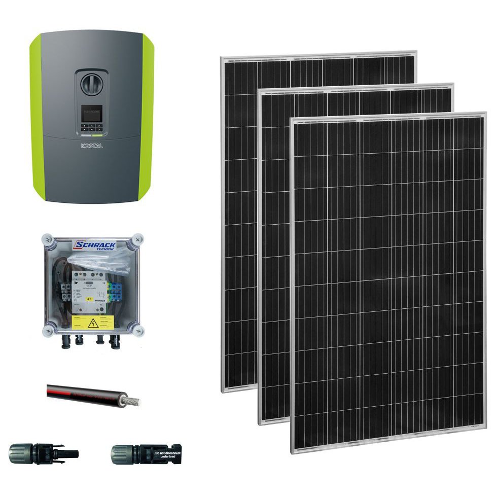 Kit sistem fotovoltaic 5kW, trifazat, panouri Schrack PVS52030--