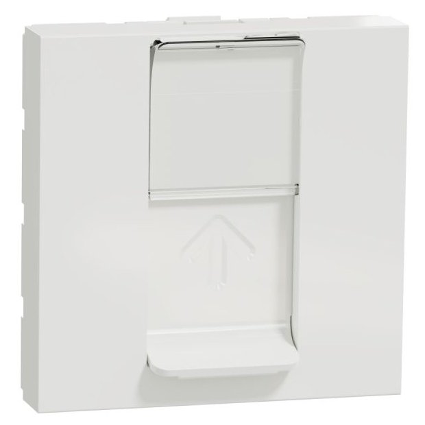 Priza RJ45, CAT6 FTP, 2 module Schneider Noua Unica NU341918, alb