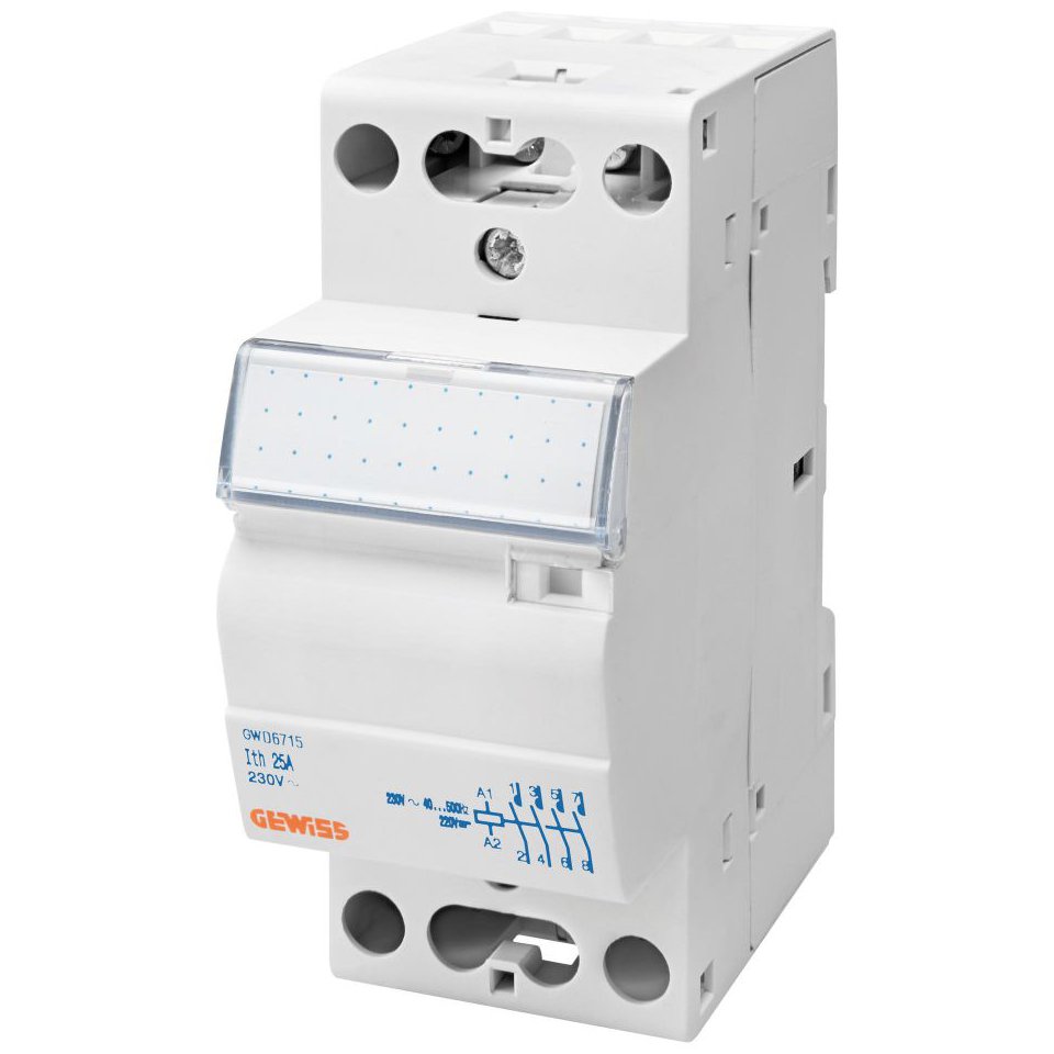 Contactor 20A 3ND 230V 2M Gewiss GWD6708