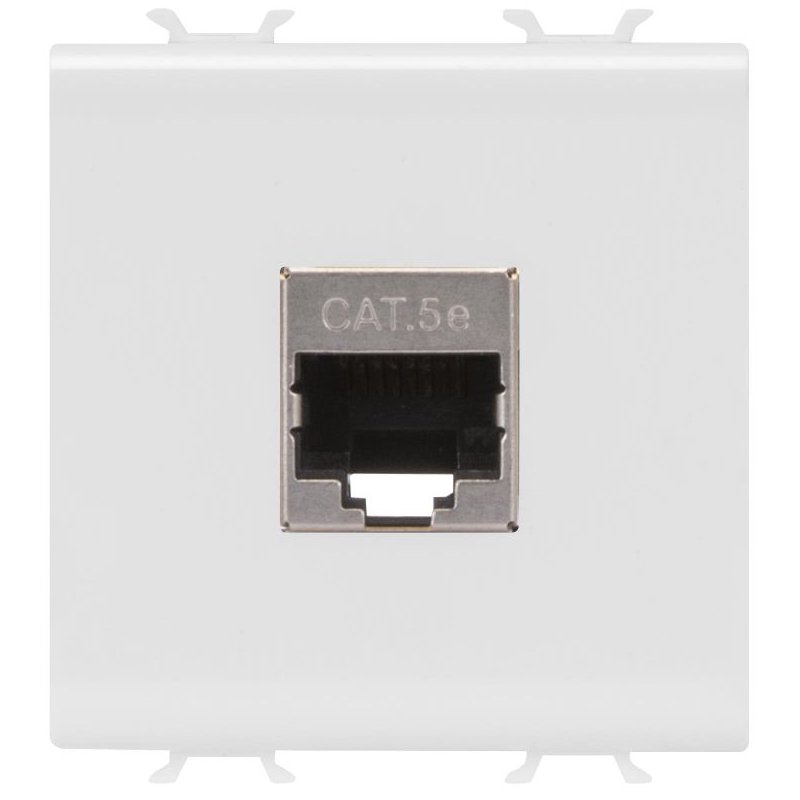 Priza date RJ45 Cat.5e FTP 2 module Gewiss Chorus GW10436, alb