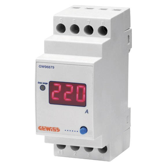 Ampermetru digital pentru conectare cu transformator de curent ( indirect ) 5-999A Gewiss GW96879