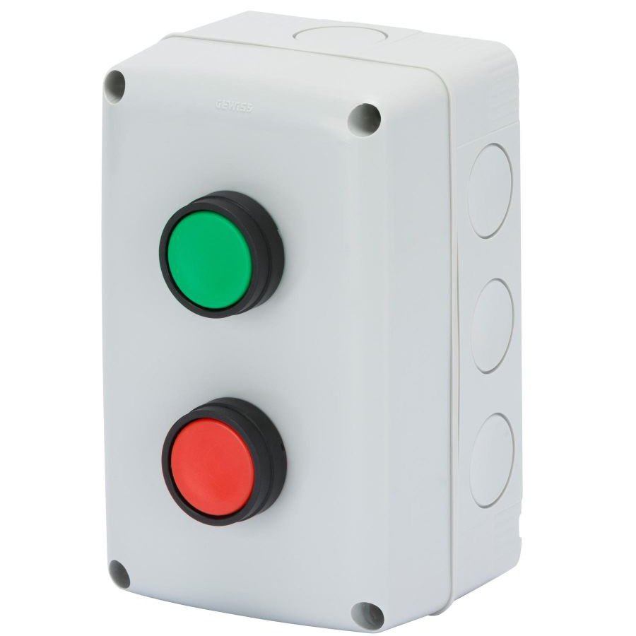 Carcasa cu 2 butoane D.22 start-stop 1NO/1NC IP66 Gewiss GW27203