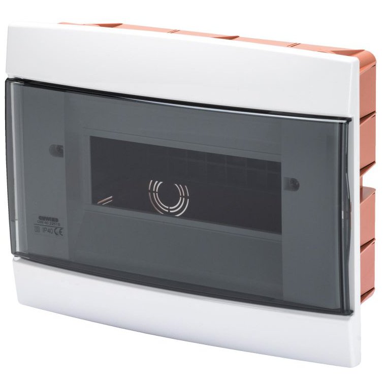 Tablou decorativ incastrat 8+1 /2 module alb Gewiss GW40225TB