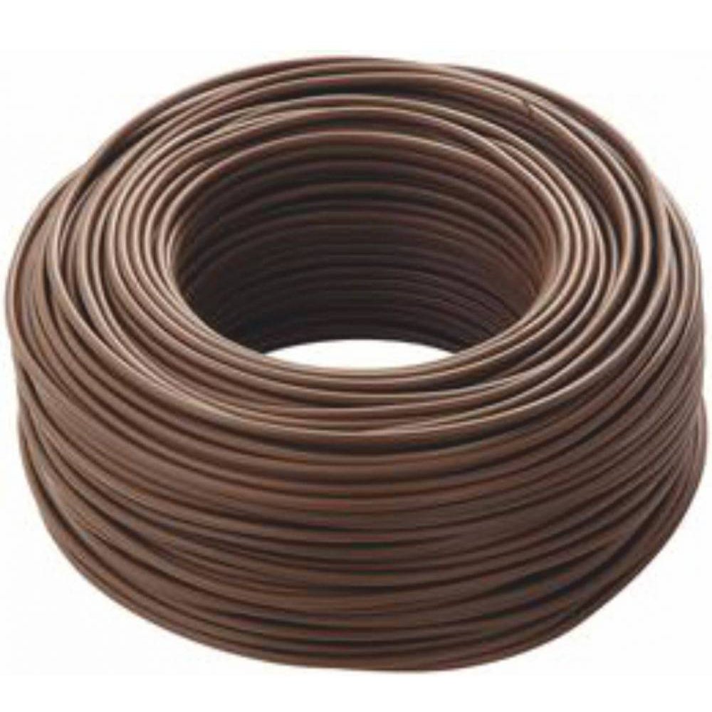Rola 100m conductor masiv din cupru FY 1.5 (H07V-U) maro