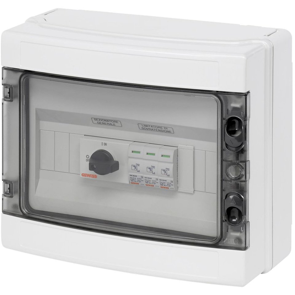 Tablou 2 siruri pentru sistemele fotovoltaice 800V DC 20A Gewiss GWD9906