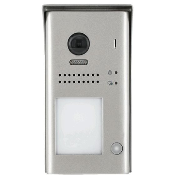 Panou video color DT607-ID-S1 de exterior, cu conexiune pe 2 fire, camera WIDE ANGLE 170 , pentru un abonat, control acces RFID
