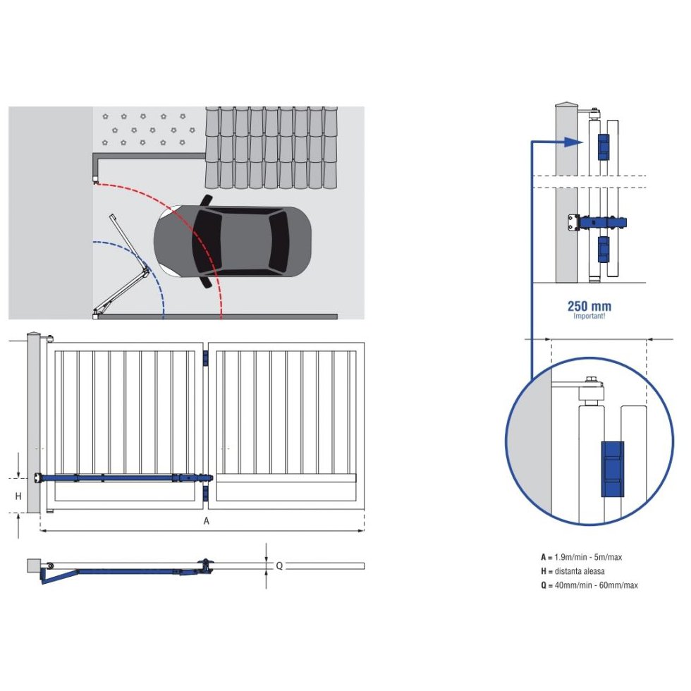 Sistem Fac Bi-Folding ideal pentru spatiile de acces mic KC7101.060