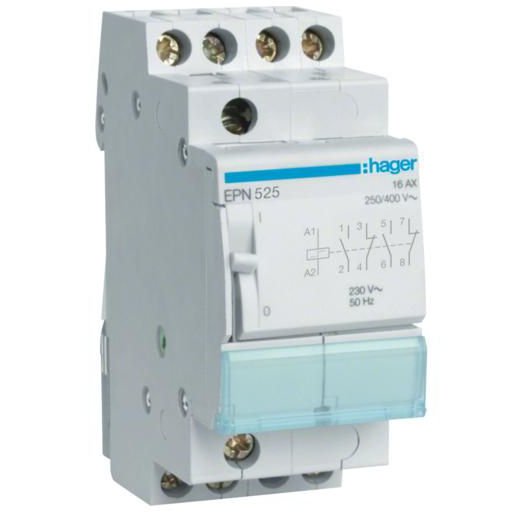 Teleruptor 16A 2ND+2NI 230Vca Hager EPN525