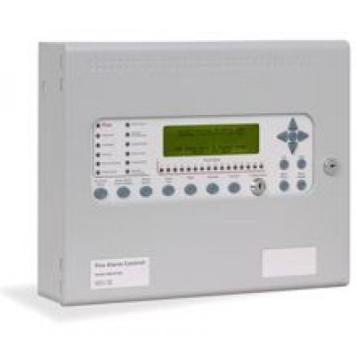 Centrala de incendiu cu 2 bucle Kentec ENH63162 14* cu 16 LED-uri de zone, montaj ingropat, fara cheie de activare