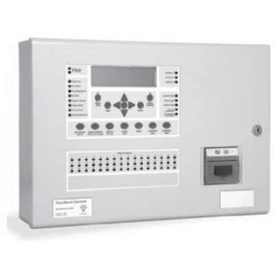 Centrala de incendiu cu 2 bucle Kentec ENH63002 03P cu 0 LED-uri de zona, montaj aparent, fara cheie de activare, cu imprimanta
