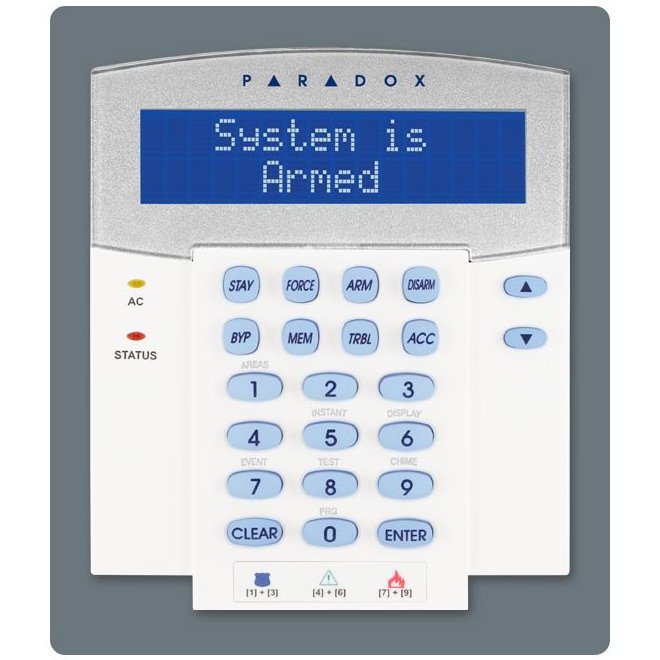 Tastatura LCD monocrom, 32 caractere Paradox K641R cu cititor de proximitate