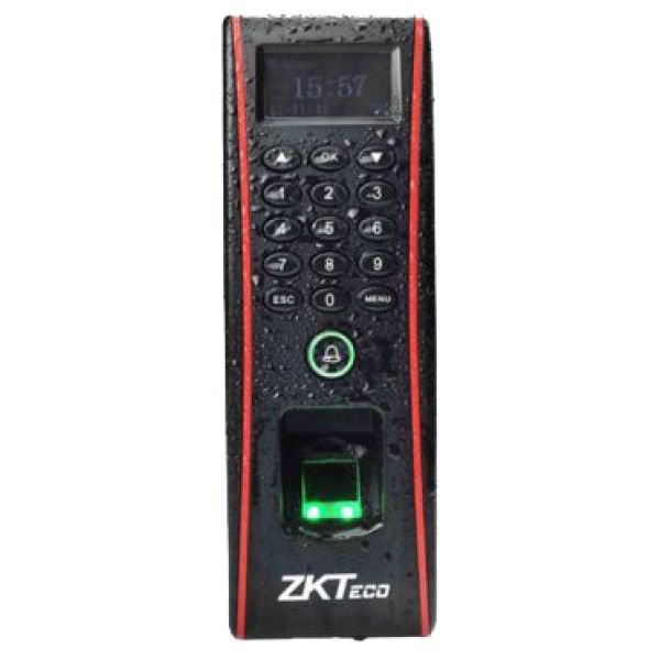 Controler de acces cu functie de pontaj, cu cititoare de amprente si de cartele incorporate ZKTeco FPA-1700