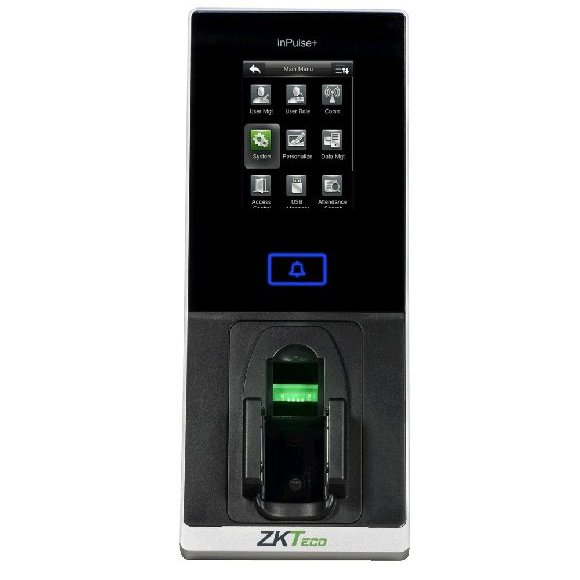 Controler de acces cu functie de pontaj ZKTeco InPULSE+ cu recunoastere vene, amprente, cititor de proximitate si cod PIN
