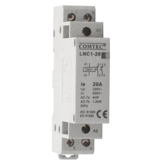 Contactor pe sina DIN 3P/20A 3NC LNC1-20 Comtec  MF0003-00766