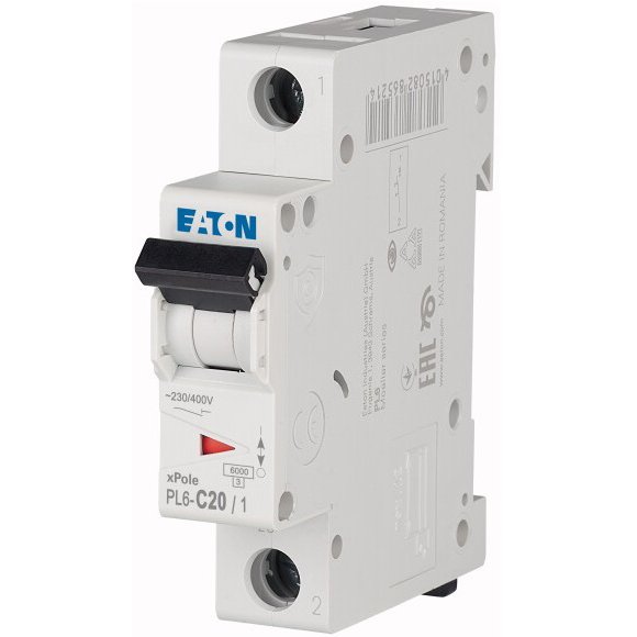 Siguranta automata 1P 20A Eaton PL6-C20/1 286534