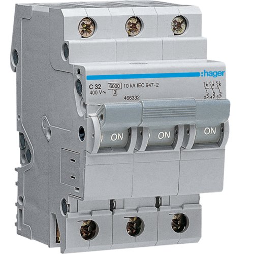 Siguranta automata 3P 32A Hager MY332