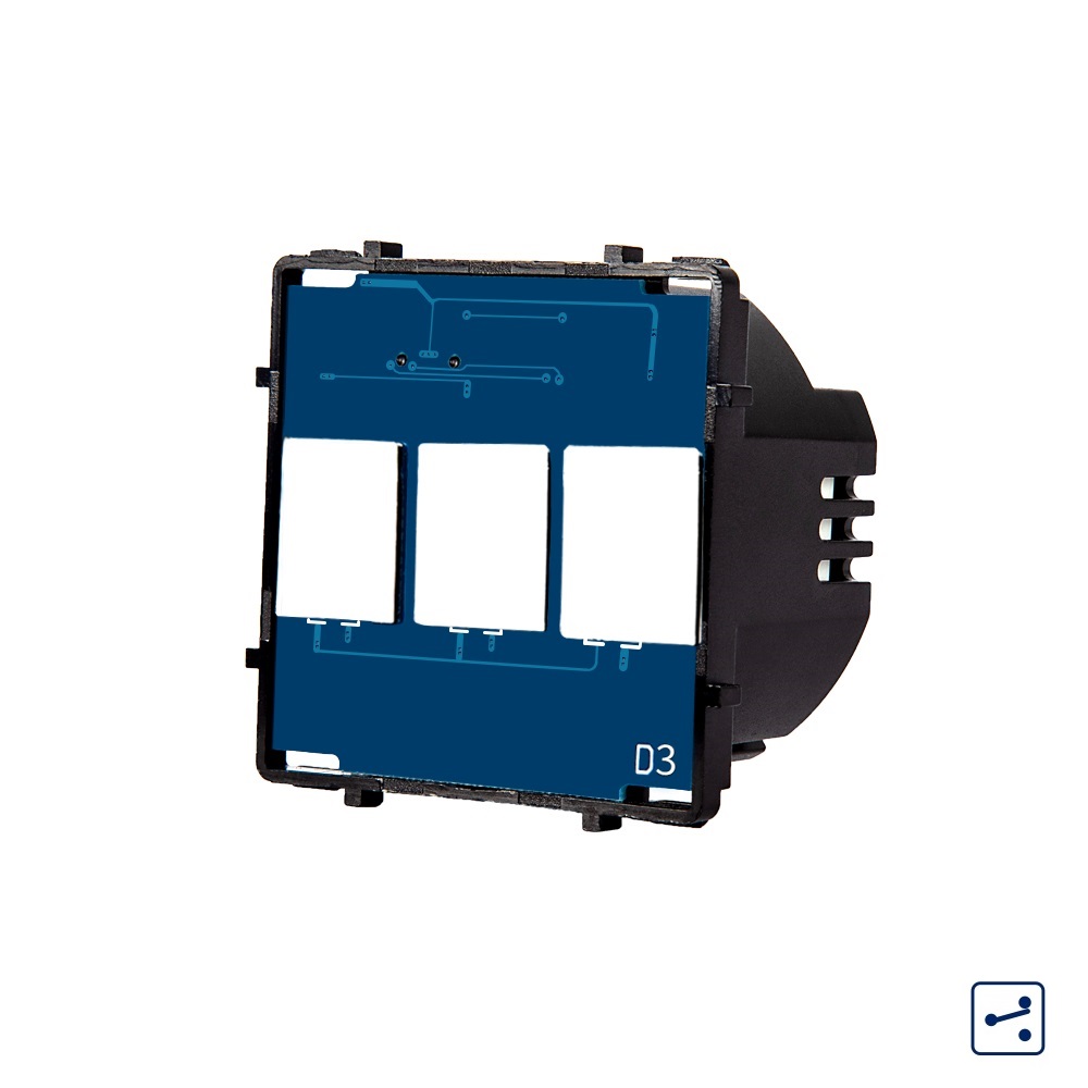 Modul Intrerupator Triplu Cap Scara / Cruce cu Touch LUXION, Serie A