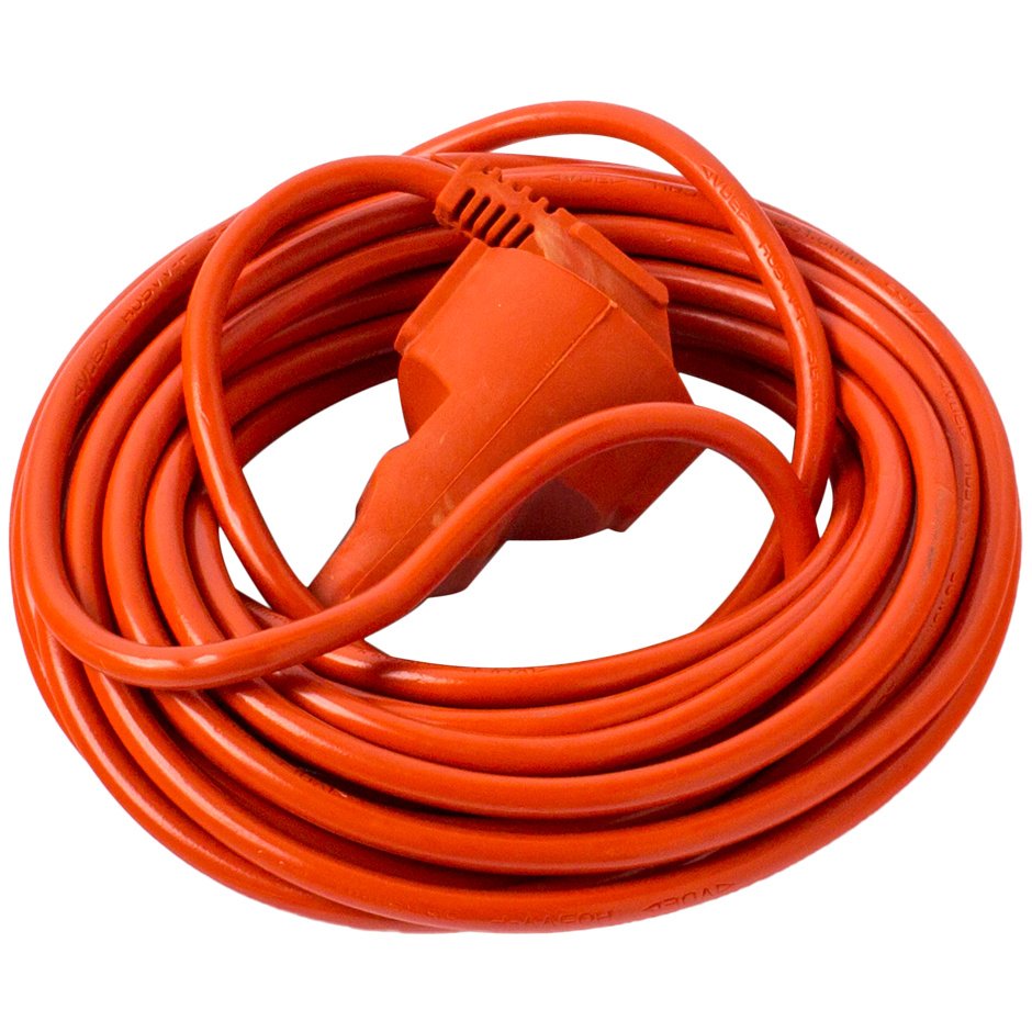 Prelungitor fisa-cupla 10m, 3x1mm2, portocaliu Strohm SM-PFS-10M