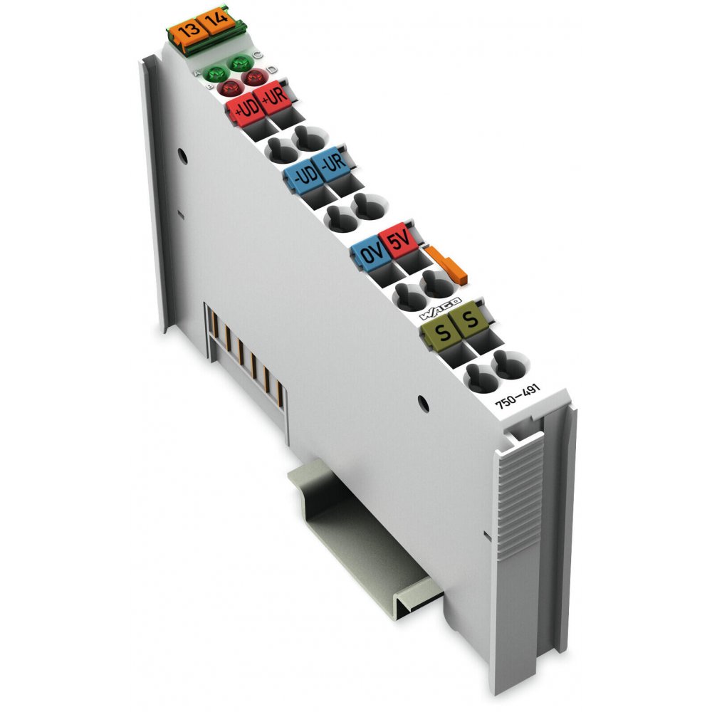 Modul intrare analogica cu 1 canal 1AI; Punti de rezistenta (extensometru) Wago 750-491
