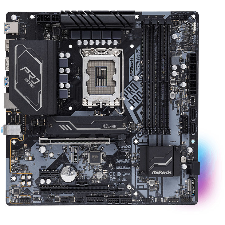 Placa de baza H670M Pro RS DDR4 Intel LGA1700 mATX