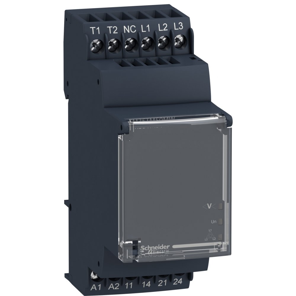 Releu control tensiune si temp. motor - Rm35-T - 24 - 240 V C.A./C.C. - 2 NO Schneider RM35TM50MW