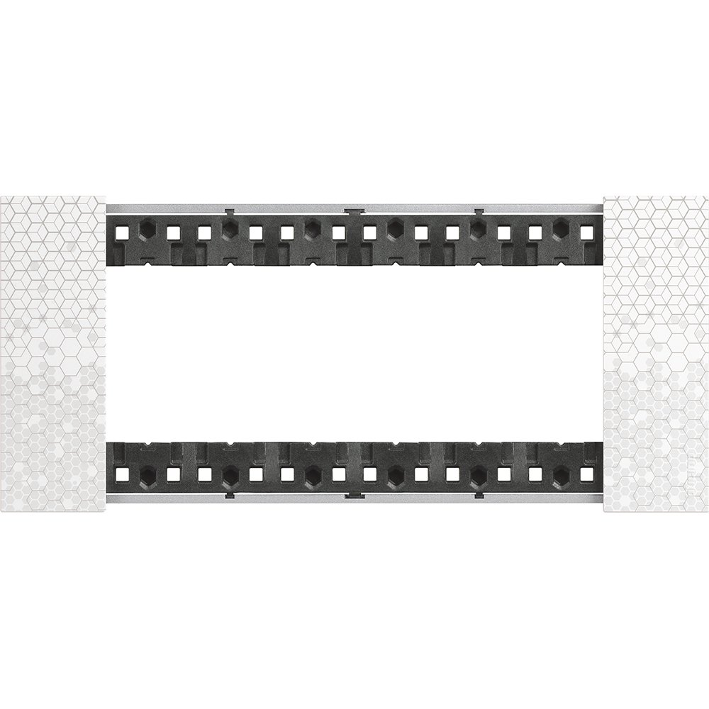 Rama ornament 6 module Bticino Living Now KA4806MW, pixel