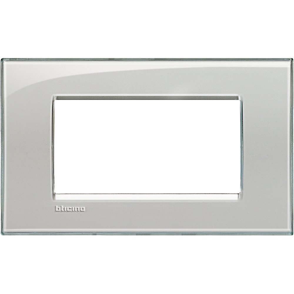 Rama ornament 4 module Bticino Living Light LNA4804KG, gri gheata