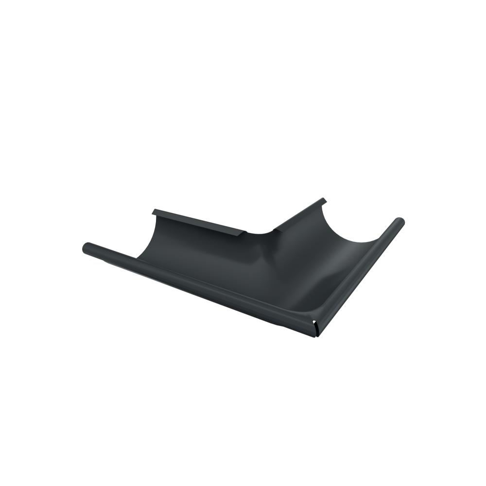 Coltar exterior jgheab Metigla, tabla otel, gri RAL 7016, diametru 165 mm