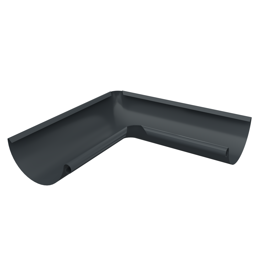 Coltar interior jgheab Metigla, tabla otel, gri RAL 7016, diametru 165 mm