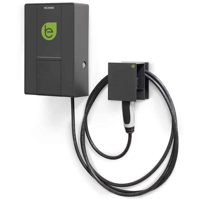 Statie incarcare EV in curent alternativ tip WALLBOX-BE cu o priza TIP 2, 7.4kW, echipata cu DC Scame 205.W17-S0