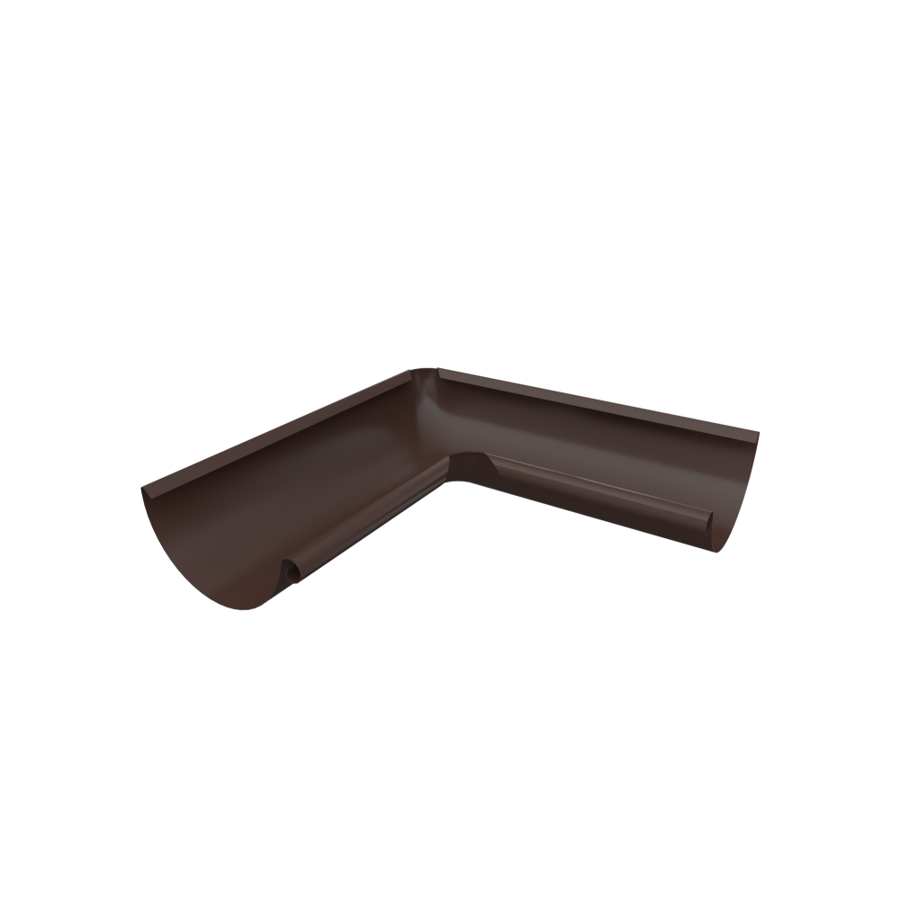 Coltar interior jgheab Metigla, tabla otel, maro RAL 8017, diametru 165 mm
