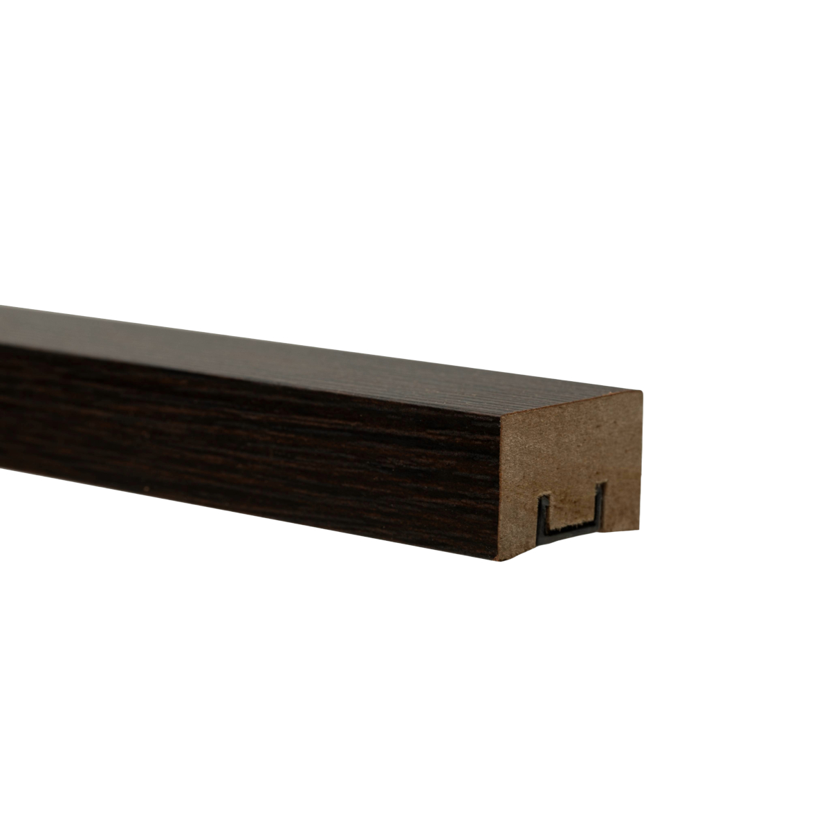 Riflaj MDF, wenge, tip montare cu profil de montaj, 2800 x 30 x 20 mm