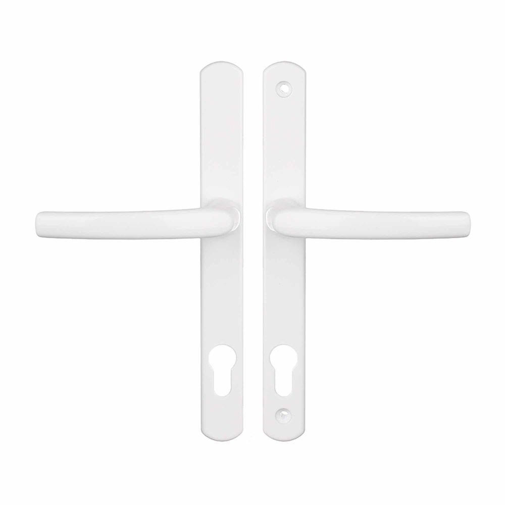 Maner usa interior Ecot Filiz, cu sild pentru cilindru, aluminiu, alb, 92 mm