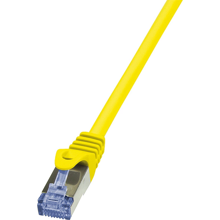 Cablu S/FTP PrimeLine Patchcord Cat 6A 10G PIMF 0.25 m Galben