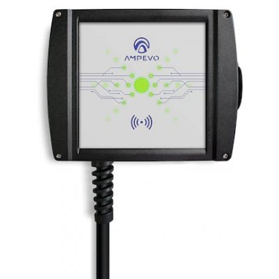 Statie incarcare masini electrice, 7.4 kW, monofazata, outlet Type 2, curent setabil 8-32 A, aplicatie mobila, RFID Ampevo AMP107T2GO-CP + RFID