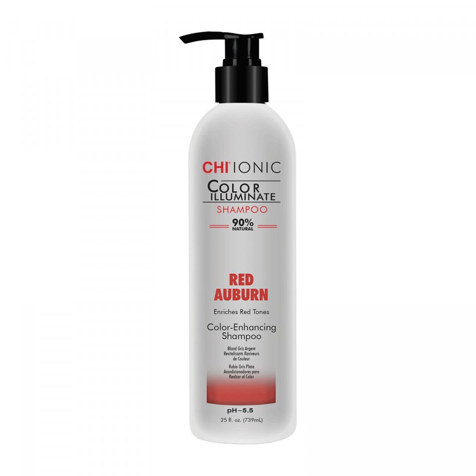 Sampon nuantator Chi Ionic Color Illuminate Platinum Blonde, 739 ml (Concentratie: Sampon, Gramaj: 739 ml, Culoare produse: Red Auburn)